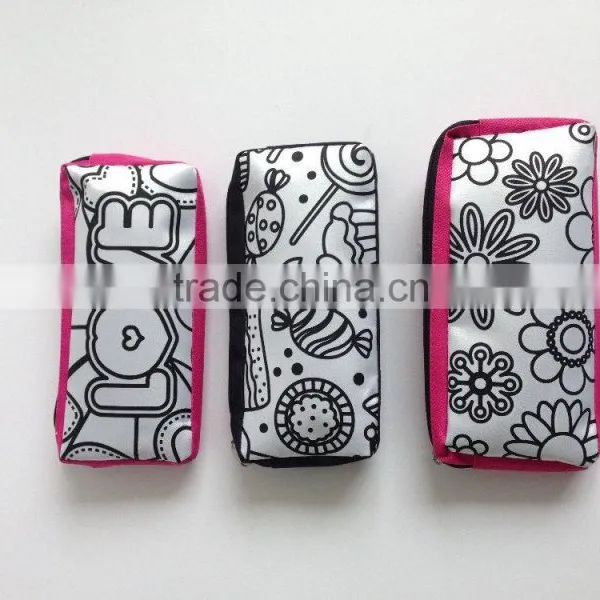 DIY Drawing Pencil Bag With 4pcs Small Markers- Child School Bag photo-4
