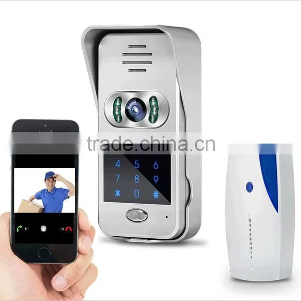Hot Sale RJ45 Touch Key Rainproof APP Wireless Wifi Video Door Phone With Function of Motion