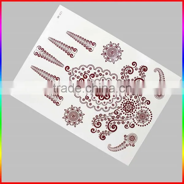 Lace Henna Temporary Tattoo Sticker photo-2