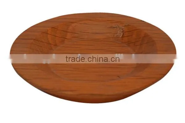 Trade Assurance Food Grade Eco-friendly Lacquer Plate Design Solid Wooden Bowl