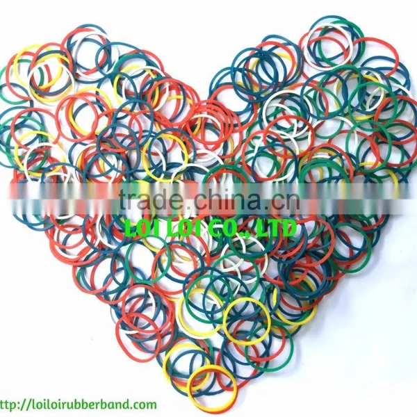 Supply Small Loom Rubber Bands - HOT Cheap Price Small Circular Loom Band Glitter Rubber Band Natural photo-3