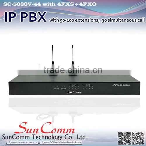 SC-5030V-44 4FXS+4FXO card Voip Phone System IP PBX