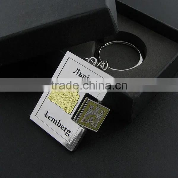 Custom Metal Blank Rotation Key Chain photo-4