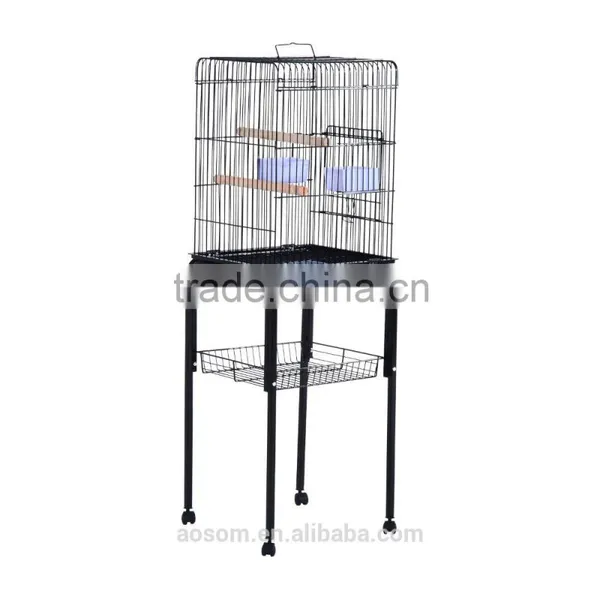 Pawhut 51" Black Metal Bird Cage photo-2