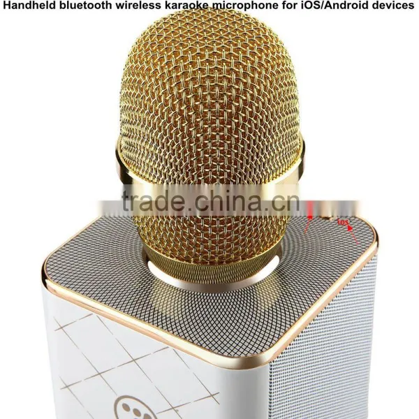 Handheld Wireless Karaoke Microphone Bluetooth Speaker For Mobile Phones Tablets... photo-5