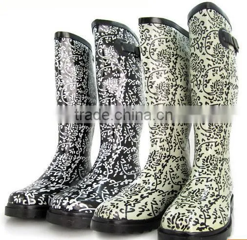 Sexy Ladies High Heel Rubber Rain Boots