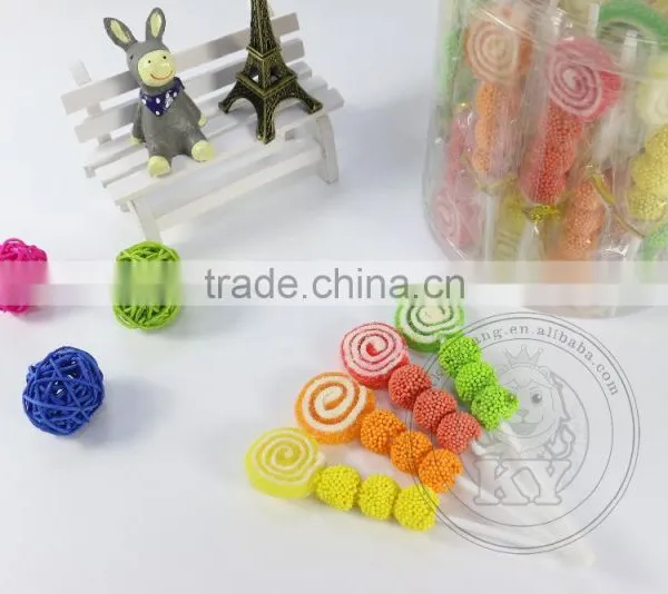 Fruit Gummy Roll With Jelly Ball Pop Lollipop photo-3