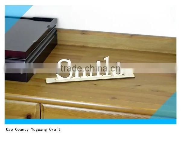 Custom Laser Cut Freestanding Wooden Sign With Base photo-2