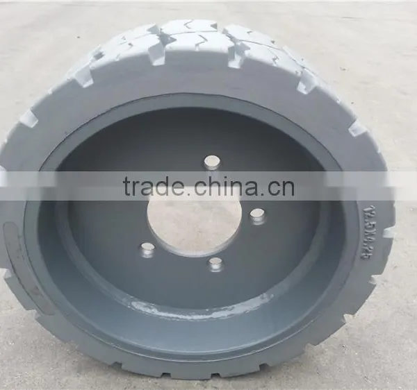 Solid Tires for JLG Haulotte Scissor Lift Replacement Tires 12.5x4.25 photo-2