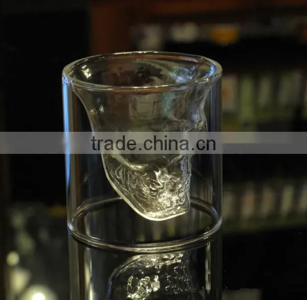 Crystal Skull Glass Cup Large Skull Shot Transparent Glass/beer Mug/Pirate Glass Cup photo-4