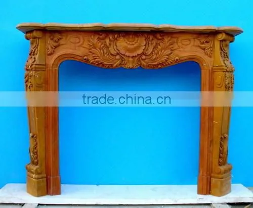 Factory Promotion Marble Fireplace Mantel photo-5