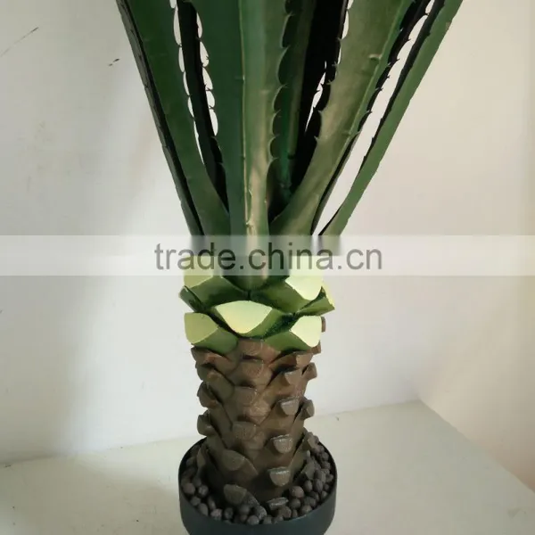 High Quality Artificial Maguey Bonsai Potted Plant photo-3