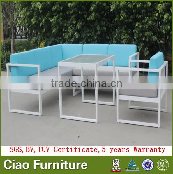 All Weather Sectional Garden Sofa Outdoor Aluminum Sofa Furniture photo-4