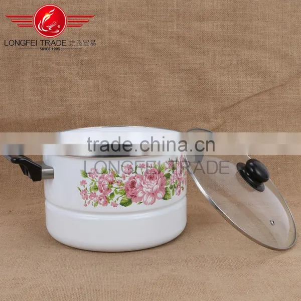 5pcs New Enamel Lid Enamel Steam Pot/coated Cast Iron Cookware Wholesale photo-3