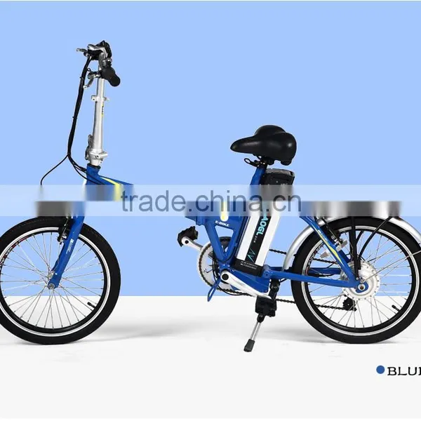 20 Inch Aluminum Frame Fast Lithium Battery Powered Electric Folding Bike photo-5