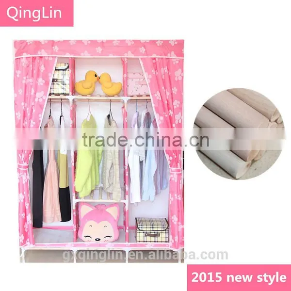 Portable Simple Style Folding Cheap Cartoon Wardrobe photo-2