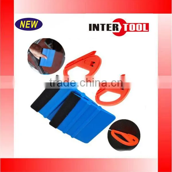 4x Safety Vinyl Cutter 3M Felt Edge Squeegee Car Wrapping Film Sticker Tool Kit photo-4