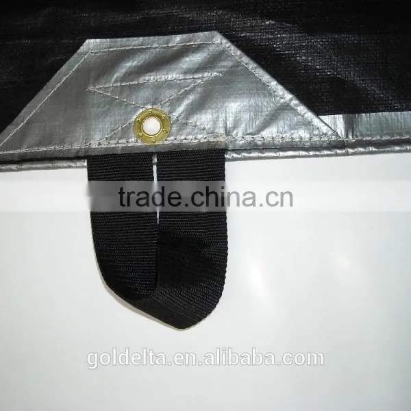 All Tarp pe Tarp Heavy Duty Tarp Water Proof Plastic Cover Dust Resistant Outdoor Cover Silver Black photo-2