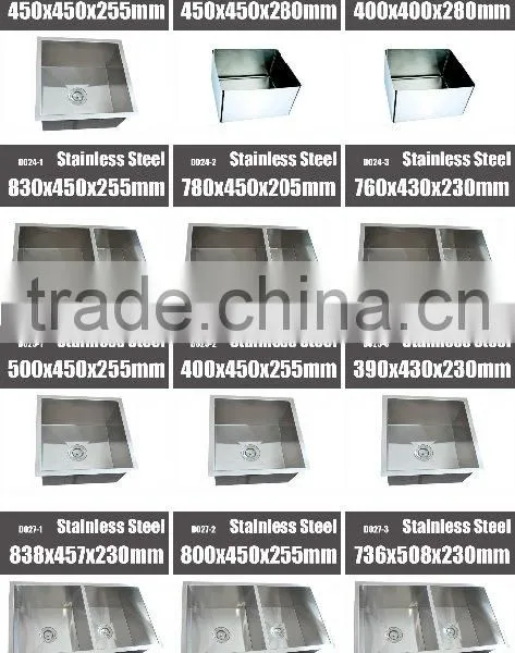 23 Inch Handmade Undermount Kitchen Sink Stainless Steel Single Basin photo-2