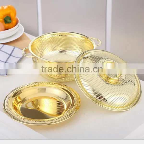 Promotion Heavy Duty Handles and Self-draining Solid Base Professional Strainer photo-2
