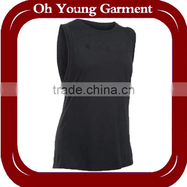 OEM Moisture Wicking Breathable Dropped Armholes Tank Top Women,Custom Stringer Tank Top,tank Top Manufacturer. photo-3