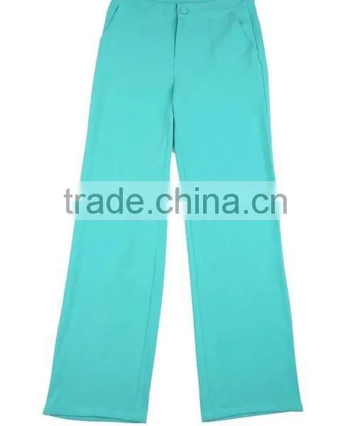 Green Lapel High Empire Waistband Long Sleeve One Covered Button Long Trousers Women Dancerwear Sets photo-6