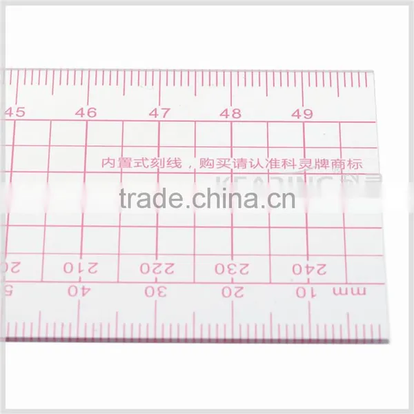 Kearing Brand Transplant Flexible 5*50cm Plastic Sandwich Line Garment Ruler for Sewing Design#8004 photo-3