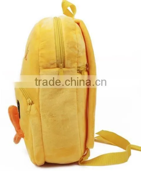 2015 Duck Plush Bags 3D Wholesale Children School Bag Baby Cartoon School Bag for Kids photo-2