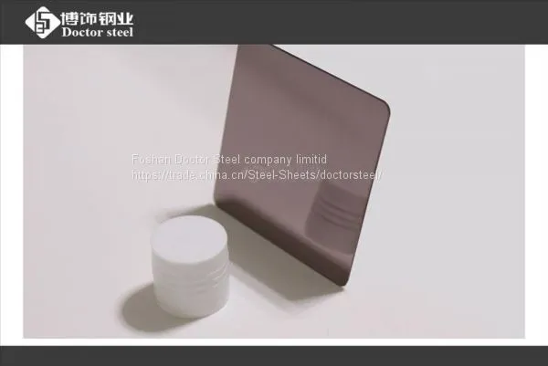 1mm Thickness Super Bronze Color Mirror Stainless Steel Plate photo-3