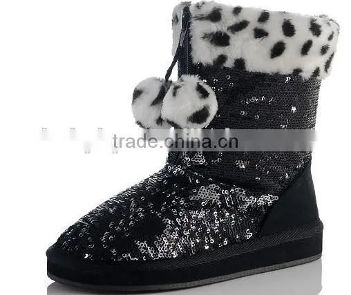 Warm Fancy Girls Kids Winter Boots Fashion 2012 photo-5