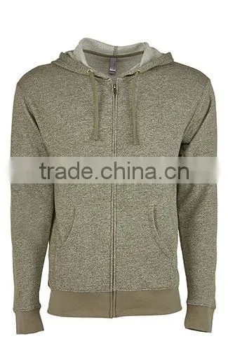 Next Level Apparel Unisex Denim Fleece Full-Zip Hoody - Made From 52% Cotton and 48% Polyester Heathered Fleece photo-5