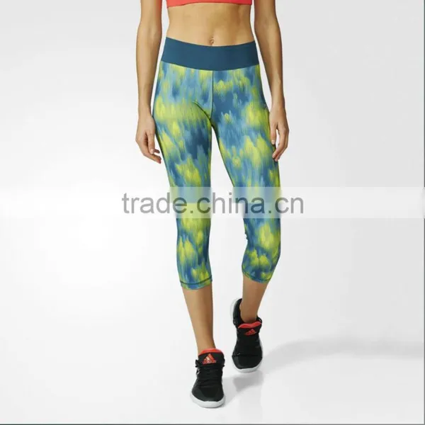 Custom Run Women Activewear Spandex Colorful Leggings Printed Yoga photo-2
