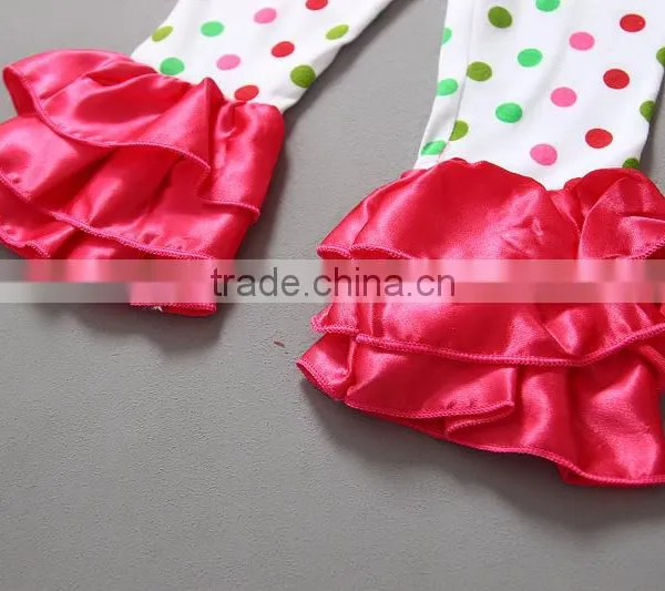 Christmas Reindeer Ruffle Cotton Toddler Girls Boutique Clothing Sets photo-6