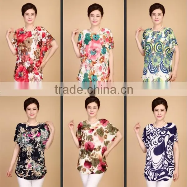 T - Shirt Short - Sleeved Middle - Aged Mother Loaded T - Shirt Burst photo-2