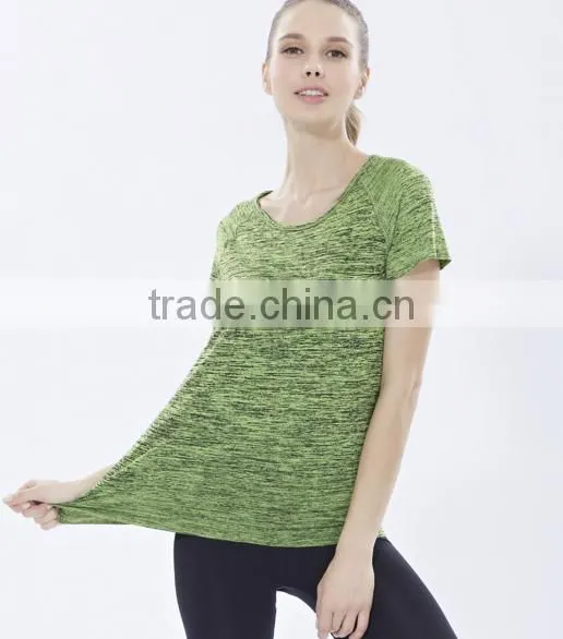 Compressed Circle Neck OEM Service T-Shirt Sports Jersey New Model Women Sportswear photo-3