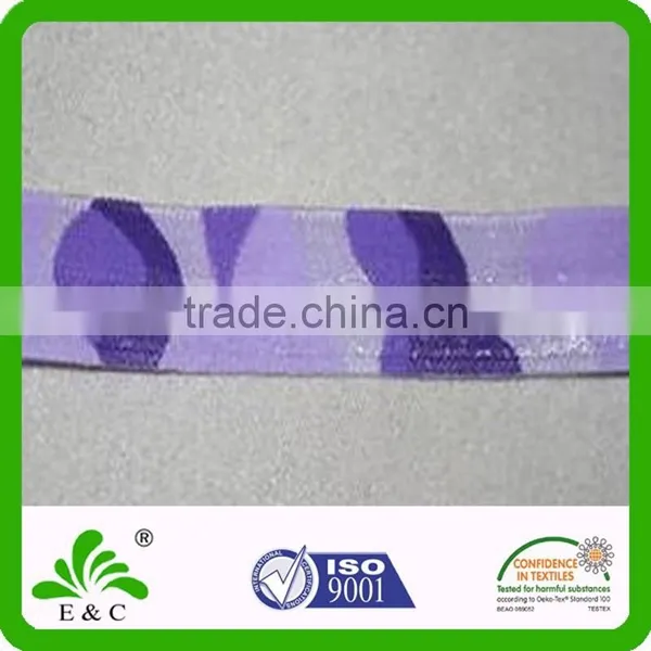 Custom Camouflage Color Nylon Spandex Printed Hair Tie