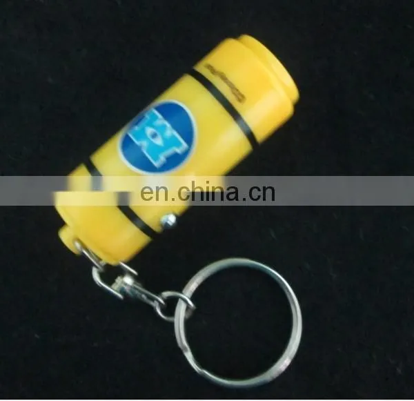 Plastic Promotional Mini Can Keyring Torch Light photo-2