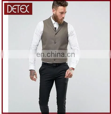 2017 Latest Design Vest Men Suit Waistcoat photo-4