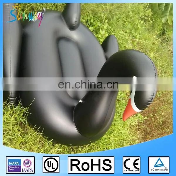 Swimming Pool Toy Mattress Inflatable Black Swan Pool Float photo-3