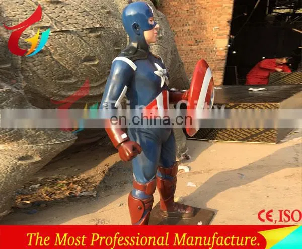 Outdoor Decoration Life Size Fiberlgass Superhero Spiderman Statue photo-5