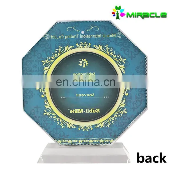 Octagon Sublimation Glass Picture Photo Frame Manufacture photo-3
