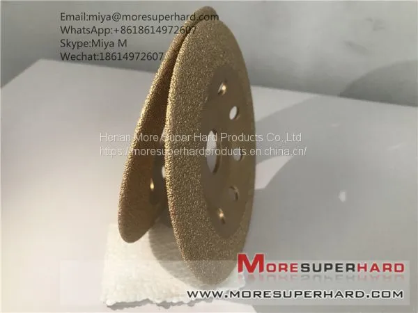 Vacuum Brazed Diamond Grinding Disc for Grinding Marble,ceramic,FRP Miya@moresuperhard.com photo-2