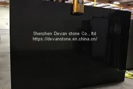 Absolute Black Grantie Slabs Floor Tiles Countertops photo-2