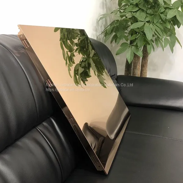 Mould-Proof Stainless Steel 304 Ceiling for Food Factory Canteen Chemical Factory 8K Mirror Metal Ceiling photo-3