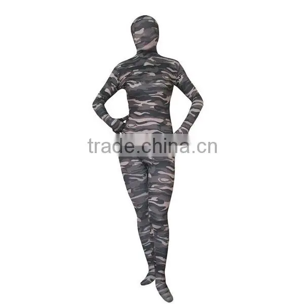 Latest Full Body Camouflage Lycra Spandex Zentai Suits HNF007