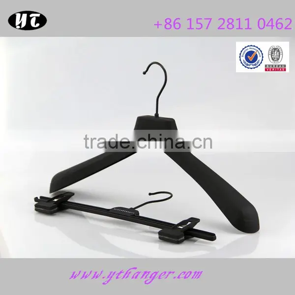 High Quality Plastic Hanger Anti-slip Rubber Hanger and Pants Hanger for Suits photo-3