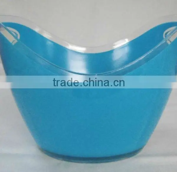 Large Beer Custom Clear Bulk Acrylic PS Plastic Ice Bucket photo-6