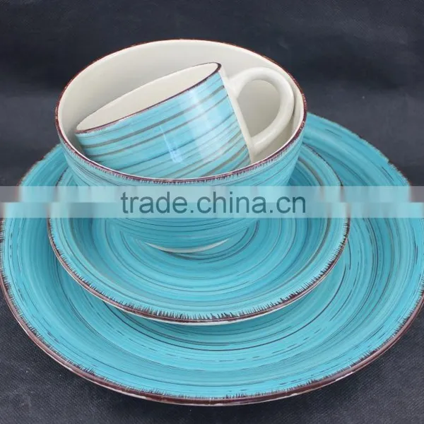 Stoneware Hand Painted Dinnerware Set With Cheap Price and Good Quality photo-6