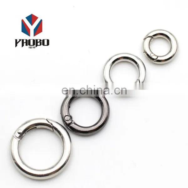 Multifunctional Custom O Shape Spring Ring Gate Design Locking Bulk Carabiner Snap Hook For Climbing photo-4