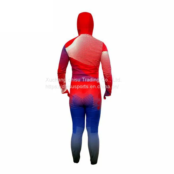 Confortable Sublimation Custom Ski Ice Speed Skating Tights Racing Suits Skin Suit photo-4